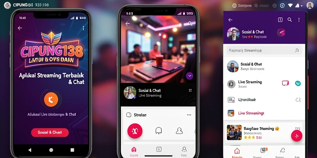 Antarmuka Cipung138 yang menarik saat Live Streaming.