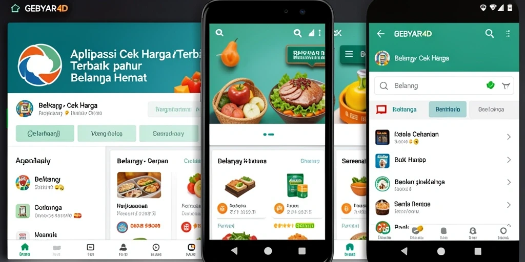 Antarmuka aplikasi GEBYAR4D untuk cek harga produk.