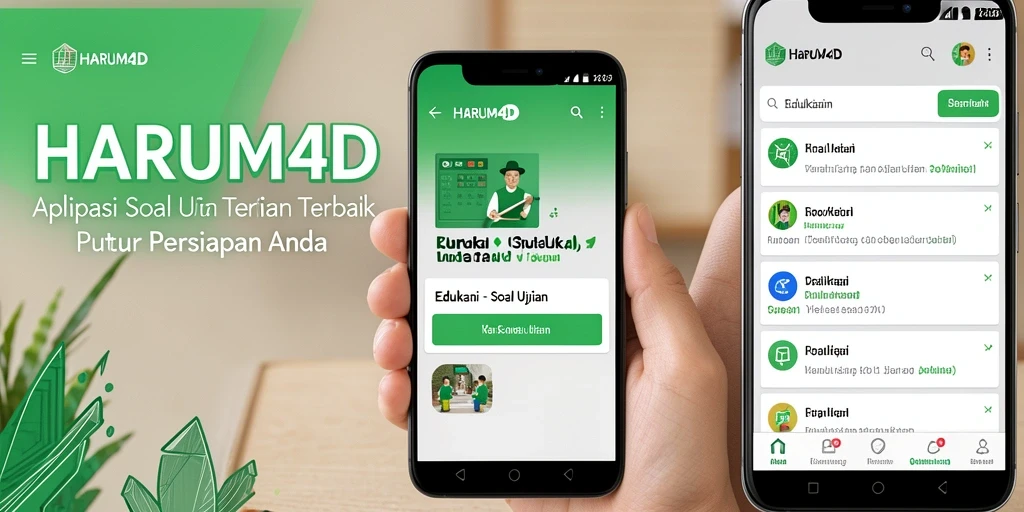 Antarmuka aplikasi HARUM4D yang menarik dan fungsional.