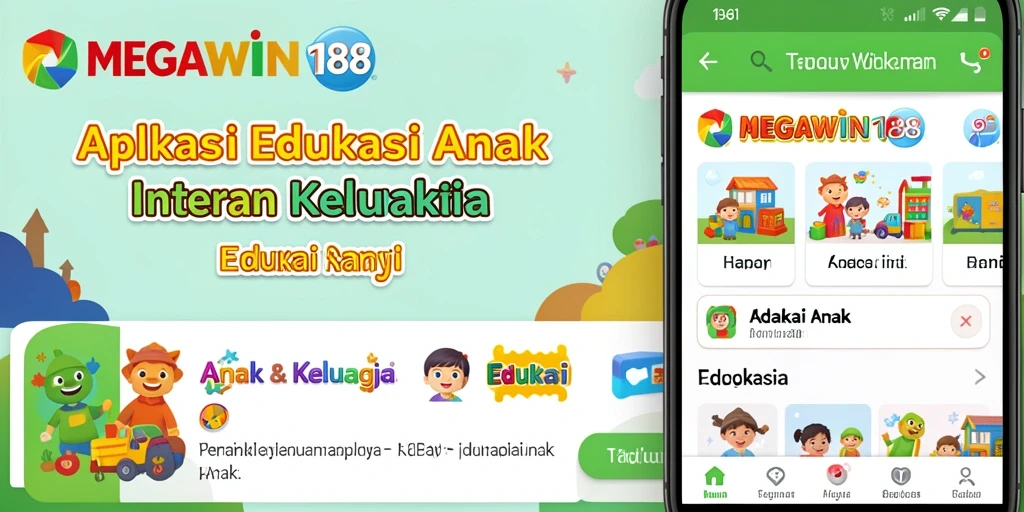 Antarmuka aplikasi MEGAWIN188 yang interaktif dan menarik untuk edukasi anak.