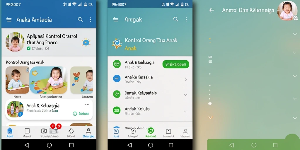 Antarmuka aplikasi PRG007 yang intuitif dan mudah digunakan.