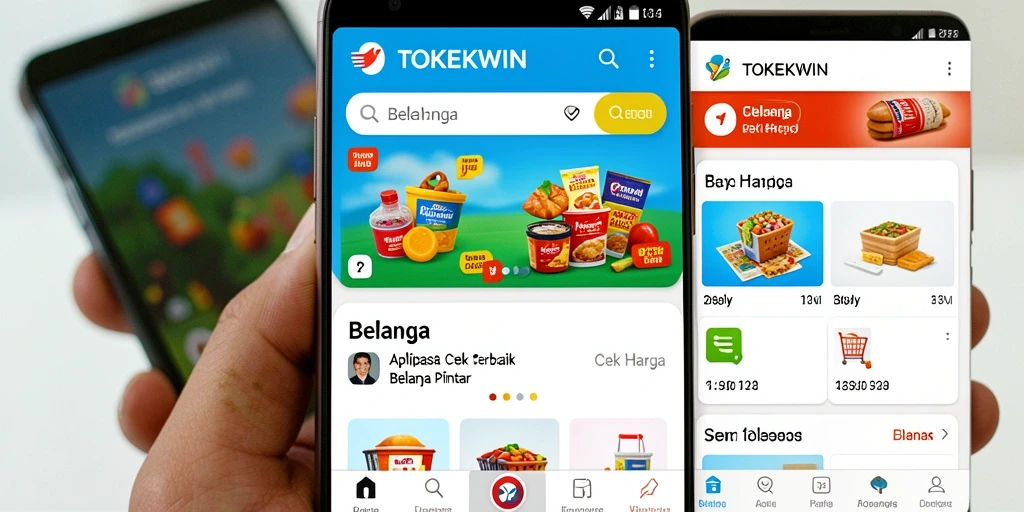 Tampilan antarmuka TOKEKWIN untuk Cek Harga produk.