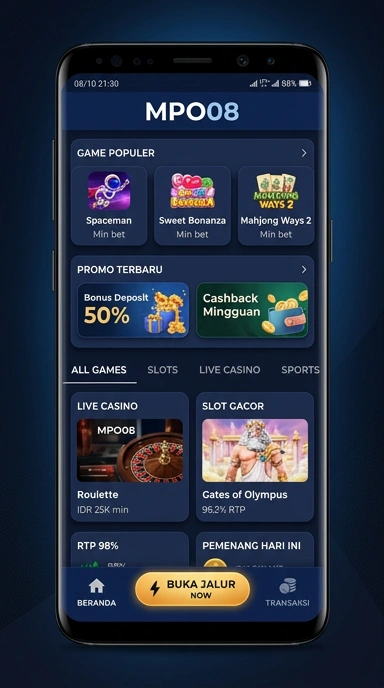 Halaman Link Alternatif mpo08 untuk Pengguna Android