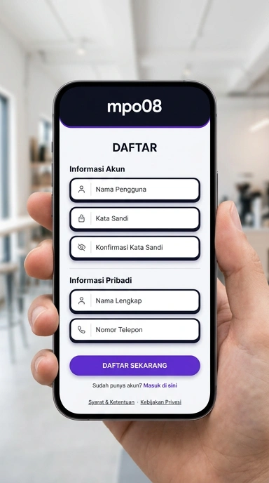 Panduan Registrasi Akun Baru mpo08 untuk Pengguna Android